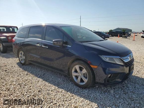 2019 Honda Odyssey EX-L z VIN 5FNRL6H71KB086667, wystawiony jako Copart lot #56718025 z przebiegiem 150 085 mil mil oraz Szkoda całkowita • Salvage title. Historia ofert i sprzedaży dostępna na DreamBid. Obrazek 4.