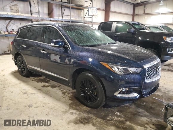 2017 Infiniti QX60 with VIN 5N1DL0MM9HC549725, listed as a Copart auction lot 43271555 with 98,344 mi miles and Salvage Title. Bid and sale history available at DreamBid. Image 4.