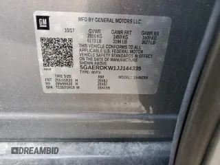 2018 Buick Enclave Avenir with VIN 5GAERDKW1JJ144335, listed as a Copart auction lot 82680364 with 103,163 mi miles and Salvage Title. Bid and sale history available at DreamBid. Image 13.