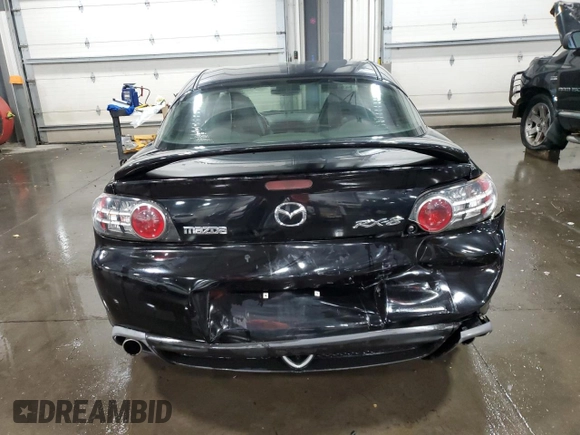 2004 Mazda RX-8 with VIN JM1FE17N240135103, listed as a Copart auction lot 77572594 with 85,089 mi miles and Salvage Title. Bid and sale history available at DreamBid. Image 6.