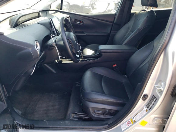 2021 Toyota Prius Prime LE with VIN JTDKAMFP2M3186033, listed as a Copart auction lot 52955635 with 0 mi miles and Salvage Title. Bid and sale history available at carsss.com. Image 7.