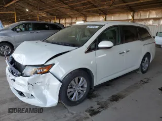 2017 Honda Odyssey EX z VIN 5FNRL5H46HB025808, wystawiony jako Copart lot #66035104 z przebiegiem 118 652 mil mil oraz Szkoda całkowita • Salvage title. Historia ofert i sprzedaży dostępna na DreamBid. Obrazek 1.
