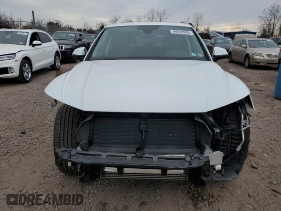 2021 Audi Q5 Premium with VIN WA1AAAFY0M2002856, listed as a Copart auction lot 45542955 with 40,558 mi miles and Salvage Title. Bid and sale history available at carsss.com. Image 5.