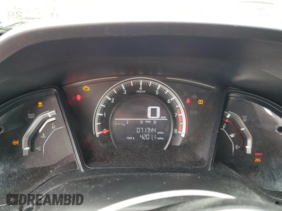 2018 Honda Civic LX with VIN 2HGFC2F57JH604661, listed as a Copart auction lot 56489085 with 71,744 mi miles and Salvage Title. Bid and sale history available at DreamBid. Image 9.