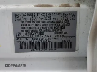 2022 Nissan Sentra SV with VIN 3N1AB8CV1NY262629, listed as a Copart auction lot 49256945 with 84,528 mi miles and Salvage Title. Bid and sale history available at carsss.com. Image 13.
