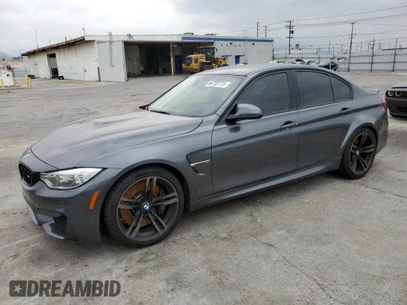 2015 BMW M3 with VIN WBS3C9C57FP806104, listed as a Copart auction lot 66753773 with 90,078 mi miles. Bid and sale history available at carsss.com. Image 1.