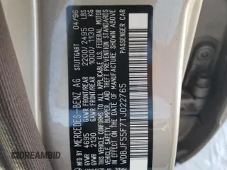 1996 Mercedes-Benz E-Class with VIN WDBJF55F7TJ022765, listed as a Copart auction lot 70577504 with 186,340 mi miles and Salvage Title. Bid and sale history available at carsss.com. Image 12.