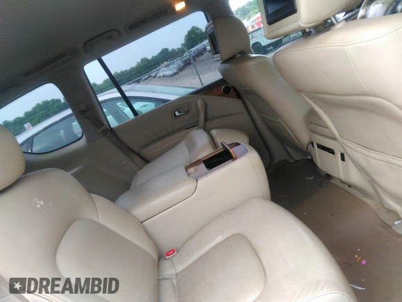 2012 Infiniti QX56 7-passenger with VIN JN8AZ2NF3C9516960, listed as a IAAI auction lot 42386448 with 200,785 mi miles and . Bid and sale history available at DreamBid. Image 8.