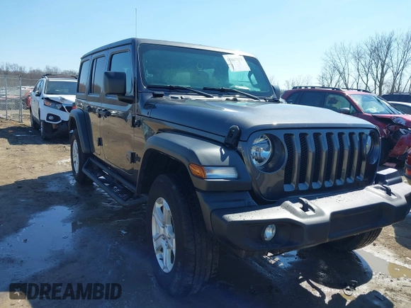 2022 Jeep Wrangler Unlimited Willys with VIN 1C4HJXDN1NW144112, listed as a IAAI auction lot 41867571 with 63,876 mi miles and . Bid and sale history available at DreamBid. Image 1.