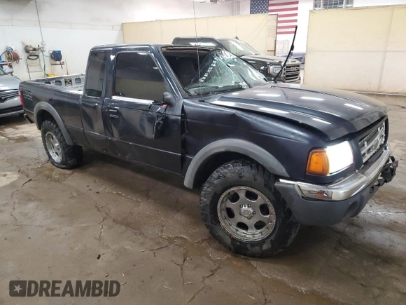 2001 Ford Ranger XL Fleet with VIN 1FTZR15E41TA57115, listed as a Copart auction lot 53724475 with 283,592 mi miles and Clean Title. Bid and sale history available at DreamBid. Image 4.
