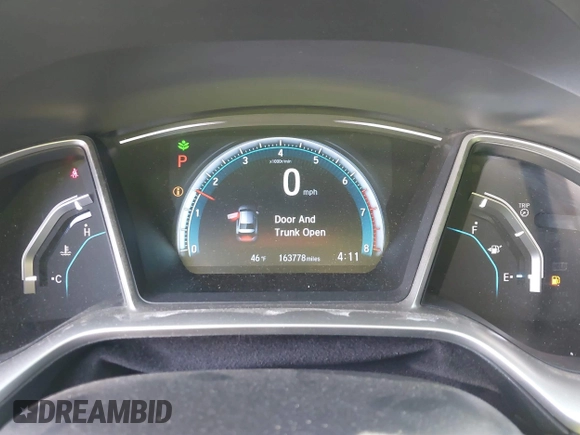 2016 Honda Civic Sedan EX-T with VIN 2HGFC1F30GH633324, listed as a IAAI auction lot 41562237 with 163,778 mi miles. Bid and sale history available at carsss.com. Image 7.