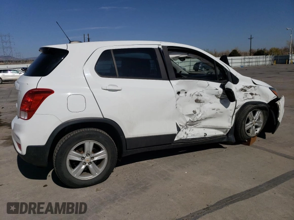 2017 Chevrolet Trax LS with VIN KL7CJNSBXHB128765, listed as a Copart auction lot 52722105 with 121,481 mi miles and Salvage Title. Bid and sale history available at carsss.com. Image 3.