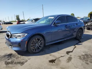 2022 BMW 3 Series 330e with VIN 3MW5P7J01N8C58109, listed as a Copart auction lot 50483795 with 51,102 mi miles and Non Repairable. Bid and sale history available at carsss.com. Image 1.