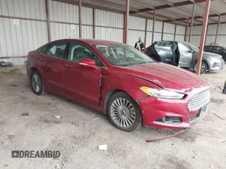 2014 Ford Fusion Titanium with VIN 3FA6P0K97ER204843, listed as a IAAI auction lot 41614434 with 110,165 mi miles. Bid and sale history available at carsss.com. Image 1.