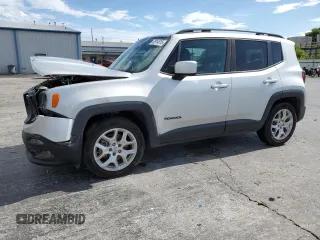 2018 Jeep Renegade Latitude z VIN ZACCJABB8JPH00892, wystawiony jako Copart lot #62914515 z przebiegiem 143 517 mil mil oraz Szkoda całkowita • Salvage title. Historia ofert i sprzedaży dostępna na DreamBid. Obrazek 1.