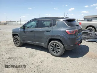 2018 Jeep Compass Trailhawk with VIN 3C4NJDDBXJT484835, listed as a Copart auction lot 61542415 with 59,389 mi miles and Salvage title. Bid and sale history available at DreamBid. Image 2.