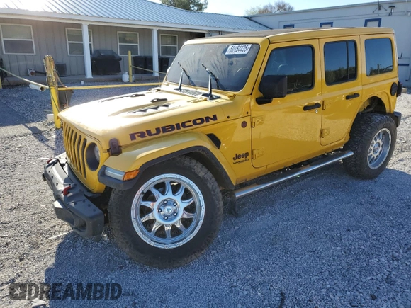 2020 Jeep Wrangler Unlimited Rubicon с VIN 1C4HJXFG3LW187460, выставлен на аукционе Copart как лот 50154435 с пробегом 87 981 миль миль и Списание • Salvage title. История ставок и продаж доступна на DreamBid. Изображение 1.
