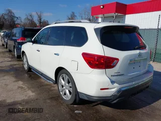 2018 Nissan Pathfinder SL with VIN 5N1DR2MM1JC618956, listed as a IAAI auction lot 41539068 with 68,493 mi miles. Bid and sale history available at carsss.com. Image 3.