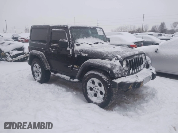2014 Jeep Wrangler Sahara with VIN 1C4AJWBG3EL190302, listed as a IAAI auction lot 41299284 with 112,476 mi miles and . Bid and sale history available at DreamBid. Image 1.
