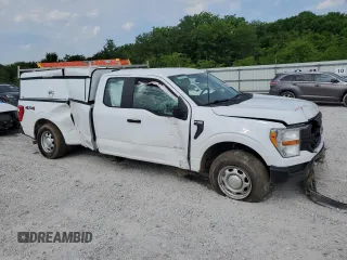 2022 Ford F-150 XL with VIN 1FTFX1E57NKD05538, listed as a Copart auction lot 58801425 with 53,392 mi miles and Salvage title. Bid and sale history available at DreamBid. Image 4.