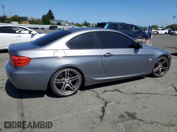 2011 BMW 3 Series 335is with VIN WBAKG1C55BE599403, listed as a Copart auction lot 54905025 with 147,365 mi miles and Clean Title. Bid and sale history available at carsss.com. Image 3.