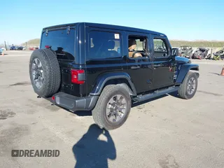 2021 Jeep Wrangler Unlimited Sahara Altitude z VIN 1C4HJXEN5MW659188, wystawiony jako IAAI lot #41414960 z przebiegiem 72 698 mil mil oraz . Historia ofert i sprzedaży dostępna na DreamBid. Obrazek 4.