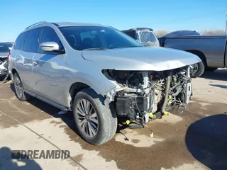 2020 Nissan Pathfinder SL with VIN 5N1DR2CN0LC604351, listed as a IAAI auction lot 41179117 with 80,861 mi miles. Bid and sale history available at carsss.com. Image 1.