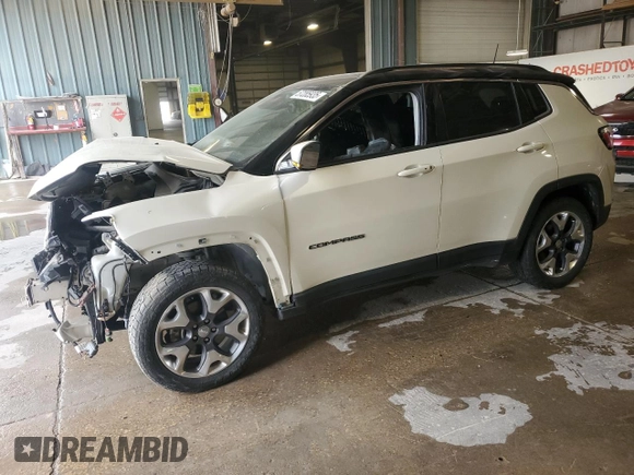 2018 Jeep Compass Limited with VIN 3C4NJDCB5JT373014, listed as a Copart auction lot 57285935 with 85,195 mi miles and Salvage title. Bid and sale history available at DreamBid. Image 1.
