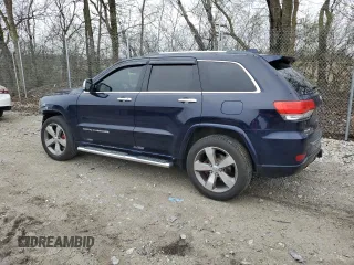 2014 Jeep Grand Cherokee Overland with VIN 1C4RJFCT2EC146306, listed as a Copart auction lot 51469995 with 150,849 mi miles and Salvage Title. Bid and sale history available at DreamBid. Image 2.