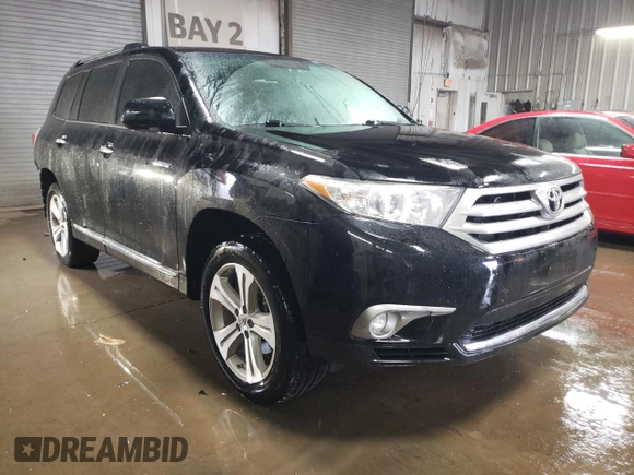 2013 Toyota Highlander Limited with VIN 5TDDK3EH9DS235429, listed as a Copart auction lot 50582125 with 144,855 mi miles and Salvage title. Bid and sale history available at DreamBid. Image 4.