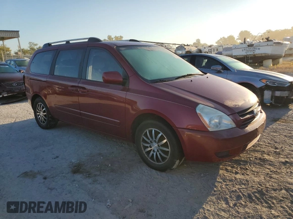 2007 Kia Sedona LX with VIN KNDMB233576147340, listed as a Copart auction lot 71416554 with 159,258 mi miles and Salvage Title. Bid and sale history available at carsss.com. Image 4.