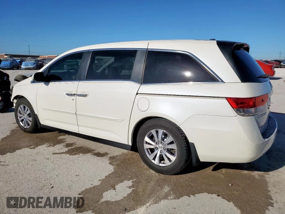2016 Honda Odyssey EX-L with VIN 5FNRL5H64GB009932, listed as a Copart auction lot 50264285 with 76,436 mi miles and Clean Title. Bid and sale history available at DreamBid. Image 2.