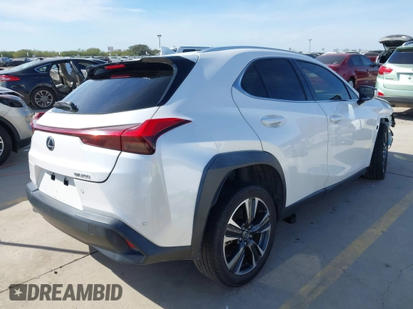2021 Lexus UX with VIN JTHX3JBH5M2034944, listed as a IAAI auction lot 41068335 with 53,522 mi miles. Bid and sale history available at carsss.com. Image 4.