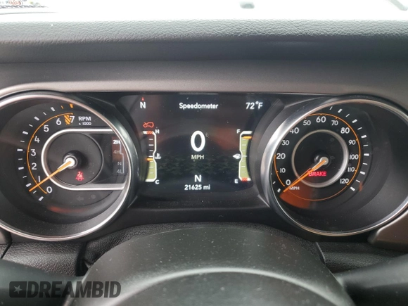 2021 Jeep Wrangler Sport with VIN 1C4GJXAG9MW770541, listed as a Copart auction lot 86194214 with 21,625 mi miles and Salvage Title. Bid and sale history available at DreamBid. Image 9.