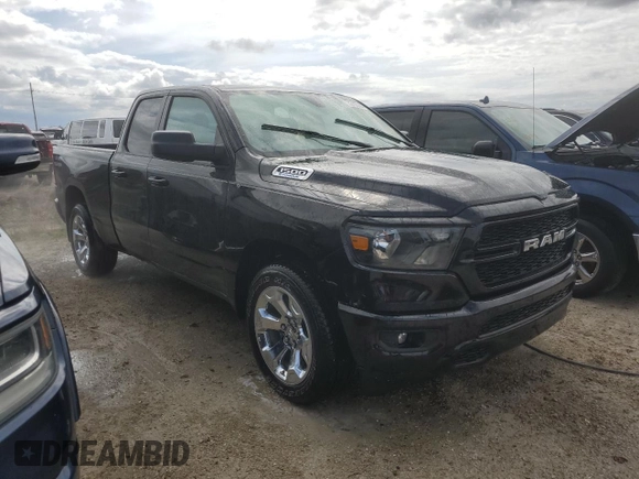 2024 Ram 1500 Tradesman with VIN 1C6SRECG9RN205666, listed as a Copart auction lot 75100444 with Not provided miles and Non repairable. Bid and sale history available at DreamBid. Image 4.