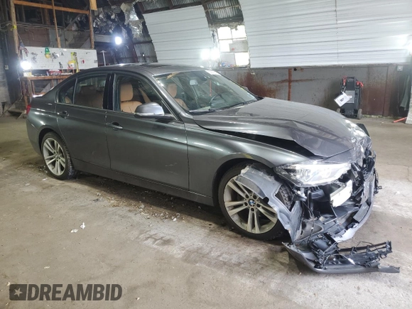 2016 BMW 3 Series 328i xDrive with VIN WBA8E3C59GK502613, listed as a Copart auction lot 63661805 with 127,559 mi miles and Salvage title. Bid and sale history available at DreamBid. Image 4.