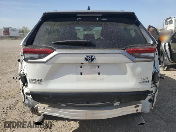 2021 Toyota RAV4 Hybrid XSE with VIN 4T3E6RFV2MU047334, listed as a Copart auction lot 49154605 with 33,588 mi miles and Salvage Title. Bid and sale history available at carsss.com. Image 6.
