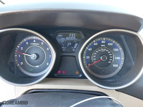 2011 Hyundai Elantra Ltd with VIN KMHDH4AE5BU143903, listed as a IAAI auction lot 41784556 with 182,009 mi miles. Bid and sale history available at carsss.com. Image 7.