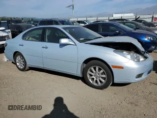 2003 Lexus ES 300 with VIN JTHBF30G530099830, listed as a Copart auction lot 52712945 with 142,874 mi miles and Salvage Title. Bid and sale history available at DreamBid. Image 4.