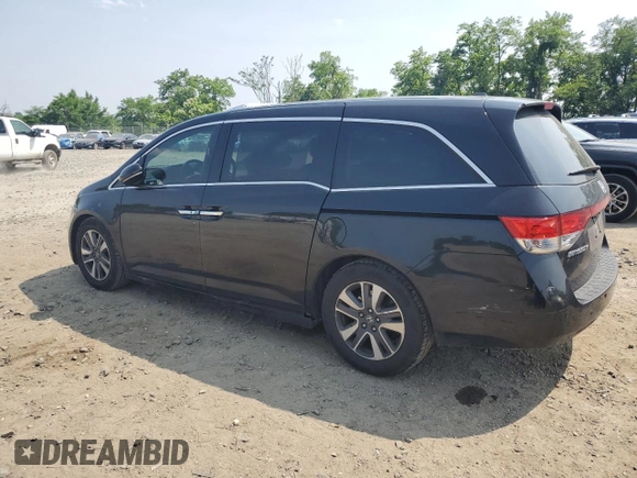 2014 Honda Odyssey Touring with VIN 5FNRL5H91EB015162, listed as a Copart auction lot 60643135 with 176,898 mi miles and Salvage title. Bid and sale history available at DreamBid. Image 2.
