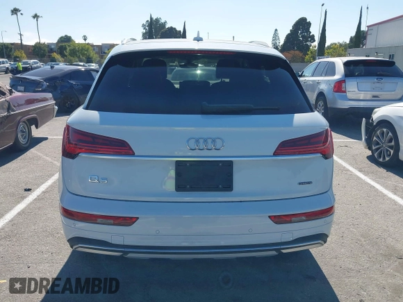 2023 Audi Q5 Premium Plus with VIN WA1BBAFY7P2167227, listed as a IAAI auction lot 42632124 with 17,065 mi miles and . Bid and sale history available at DreamBid. Image 16.