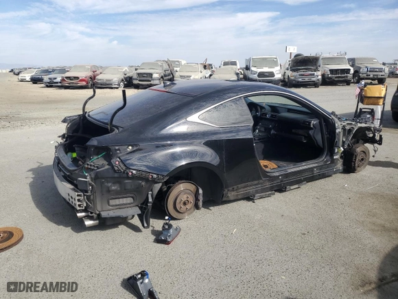 2015 Lexus RC F with VIN JTHHP5BC2F5003057, listed as a Copart auction lot 74505324 with 0 mi miles and Salvage Title. Bid and sale history available at carsss.com. Image 3.