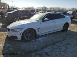2017 BMW 4 Series 430i with VIN WBA4F7C36HG789365, listed as a Copart auction lot 45572385 with 132,838 mi miles and Salvage Title. Bid and sale history available at carsss.com. Image 1.
