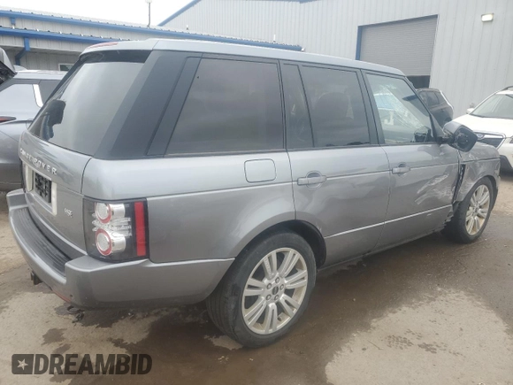 2012 Land Rover Range Rover HSE Lux with VIN SALMF1D44CA384472, listed as a Copart auction lot 60802735 with 130,960 mi miles and Salvage title. Bid and sale history available at DreamBid. Image 3.