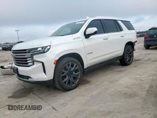 2023 Chevrolet Tahoe High Country z VIN 1GNSKTKL5PR564753, wystawiony jako Copart lot #60601545 z przebiegiem 30 840 mil mil oraz Szkoda całkowita • Salvage title. Historia ofert i sprzedaży dostępna na DreamBid. Obrazek 1.