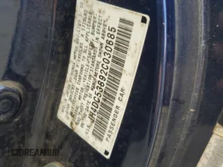 2002 Acura RSX Manual with VIN JH4DC53892C030685, listed as a Copart auction lot 54109295 with 288,737 mi miles and Salvage Title. Bid and sale history available at carsss.com. Image 13.