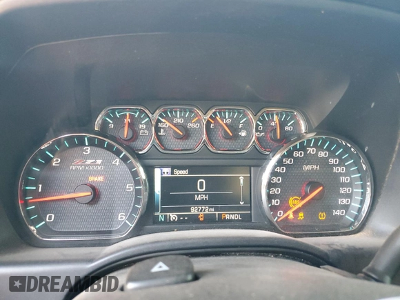 2017 Chevrolet Silverado 1500 LT with VIN 1GCVKREC2HZ177809, listed as a Copart auction lot 42598545 with 92,772 mi miles and Clean Title. Bid and sale history available at DreamBid. Image 9.