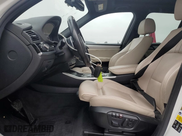 2017 BMW X3 xDrive35i with VIN 5UXWX7C38H0U44063, listed as a Copart auction lot 44501435 with 78,302 mi miles and Salvage Title. Bid and sale history available at DreamBid. Image 7.
