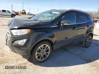 2018 Ford EcoSport Titanium z VIN MAJ3P1VEXJC212722, wystawiony jako Copart lot #48796765 z przebiegiem 119 452 mil mil oraz Szkoda całkowita • Salvage title. Historia ofert i sprzedaży dostępna na DreamBid. Obrazek 1.