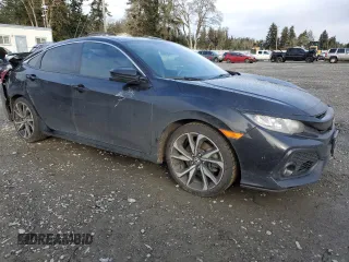 2017 Honda Civic Sedan Si with VIN 2HGFC1E58HH702409, listed as a Copart auction lot 46078665 with 139,226 mi miles and Salvage Title. Bid and sale history available at carsss.com. Image 4.